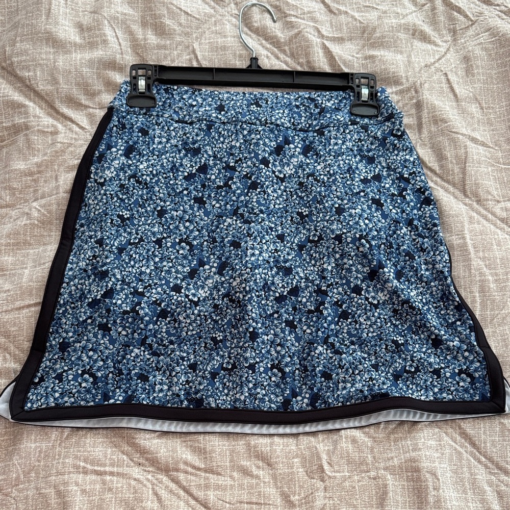 Floral Blue Golf Women's Skirt